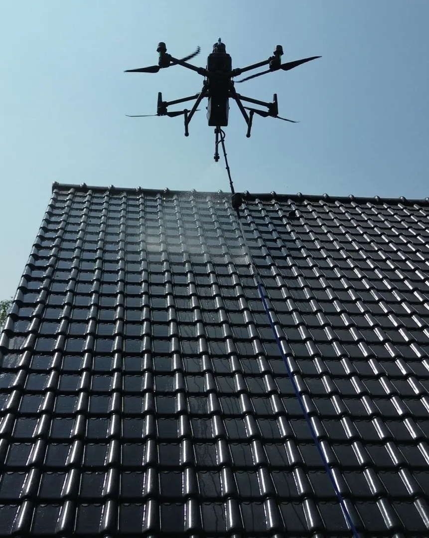 Drone cleaning en soft wash Aero Clean